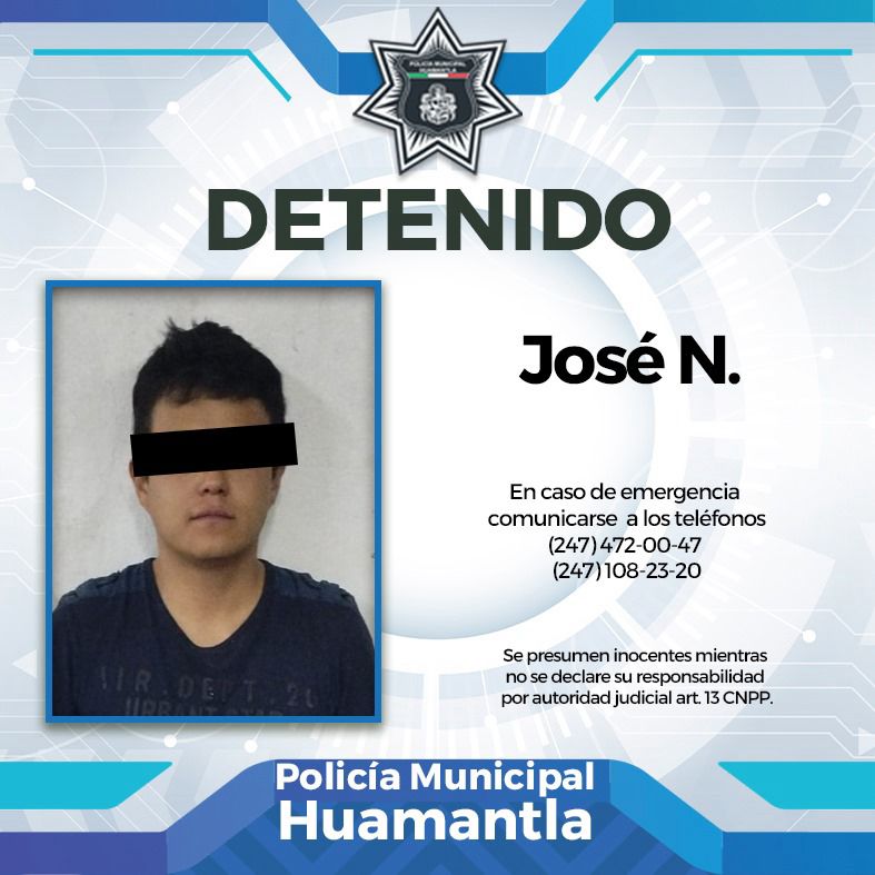 Detiene Policía de Huamantla a conductor ebrio sobre la calle Allende